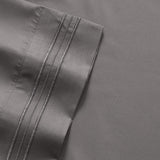 Thread Count 4 Piece Deep Pocket Bedroom Bed Sheet Set Queen - Gray
